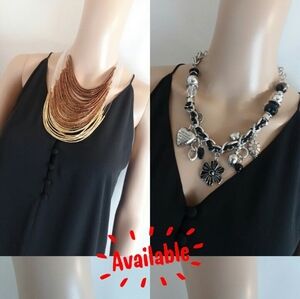 Necklace Bundle (3 for $15) Copper Gold and Black